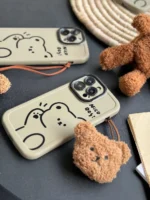 قاب Teddy bear Nice Day با آویز عروسکی (کدC1516) - تصویر 5
