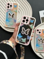 قاب Romantic Butterfly با بند پروانه ای (کدC1576) - تصویر 3