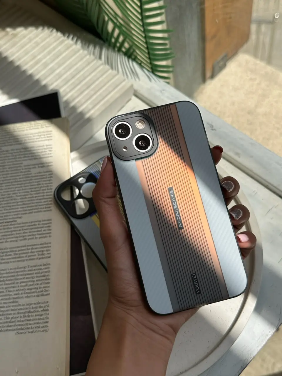 f3469a قاب Porsche design carbon edition سفید (کدC1315) - تصویر 1
