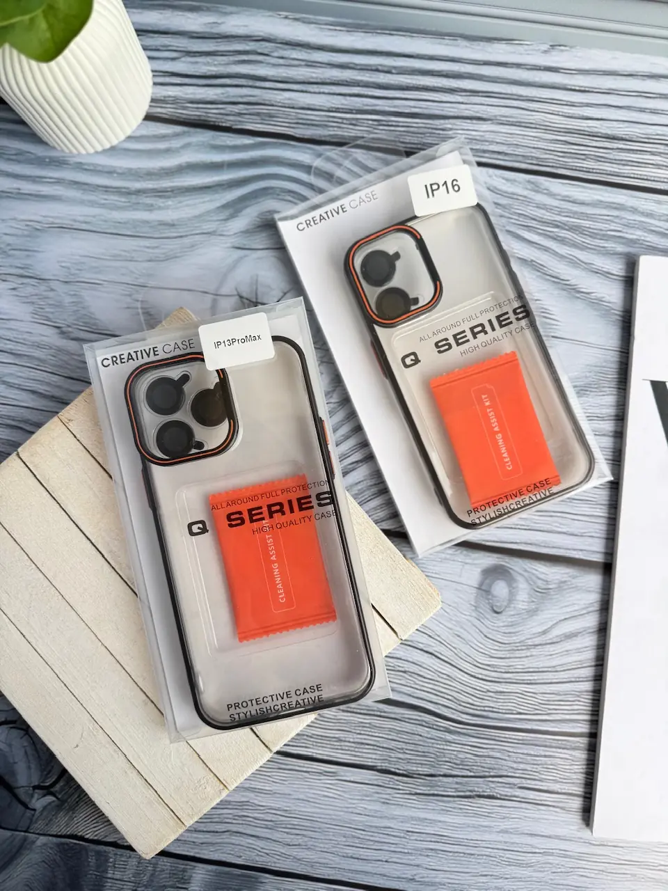 de7966 قاب orange lens استند شو با محافظ لنز (کدC1994) - Image 1