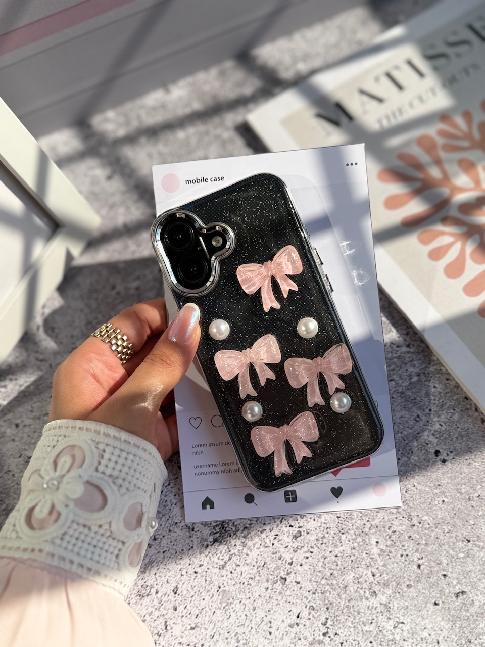 قاب shiny ribbon (کدC2135)