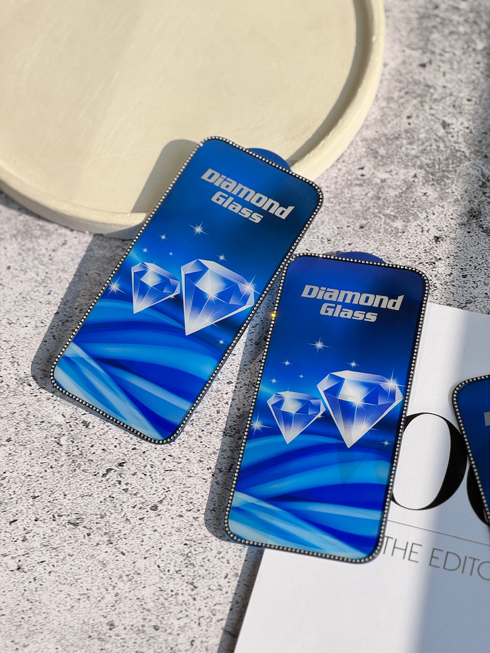 گلس نگین دار DIAMOND (کدa0192)