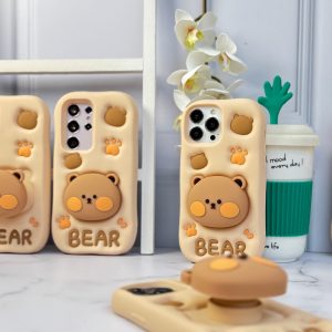 قاب Bear سیلیکونی استند شو آیفون ، سامسونگ ، شیائومی (کدC1519)