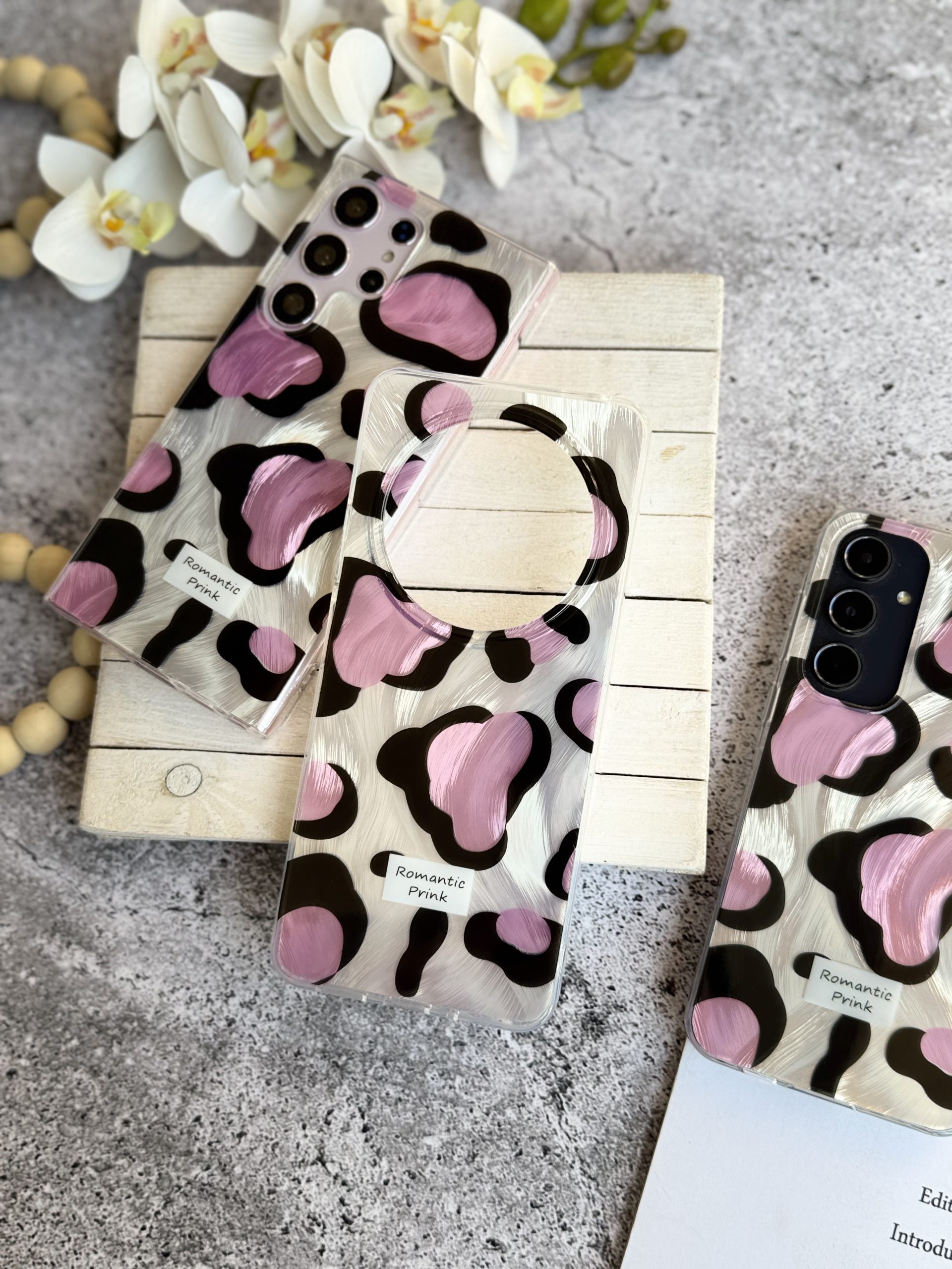 قاب پلنگی Romantic Pink اندرویدی (کدC2062)