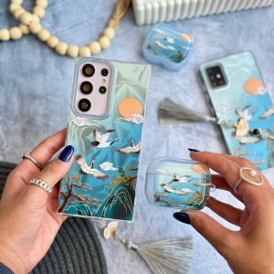 قاب رقص دُرنا همراه با آویز آیفون ، سامسونگ ، شیائومی (کدC2033)