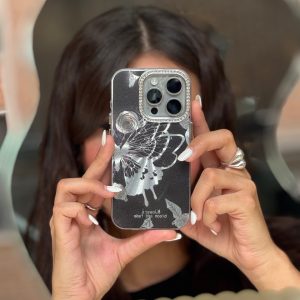 قاب illusion Butterfly دور لنز نگینی (کدC1842)