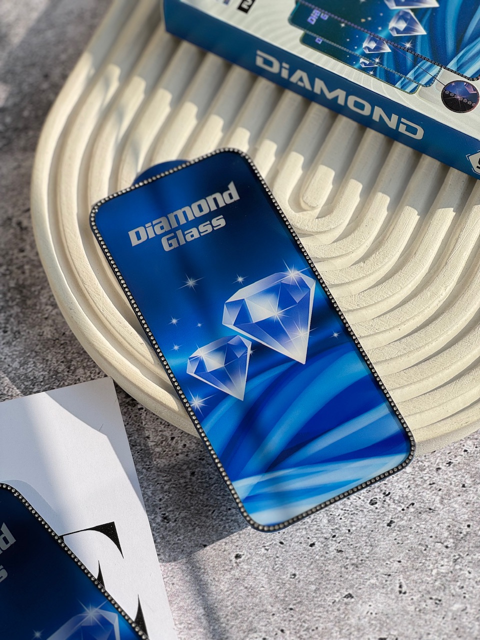 گلس نگین دار DIAMOND (کدa0192)