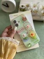 قاب گل برجسته زمینه سبز GOOD LUCK (کدC2107) - تصویر 4