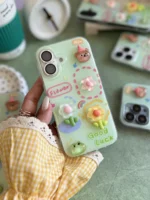 قاب گل برجسته زمینه سبز GOOD LUCK (کدC2107) - تصویر 5