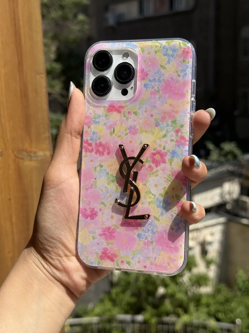 fed87c قاب YSL Pink Garden (کدC2244) - Image 1