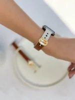 بند اپل واچ چرمی پیشی (کدw5083) - Image 4