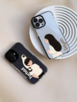 قاب موبایل سفارشی شفاف | cat couple (کد 0623) - Image 6